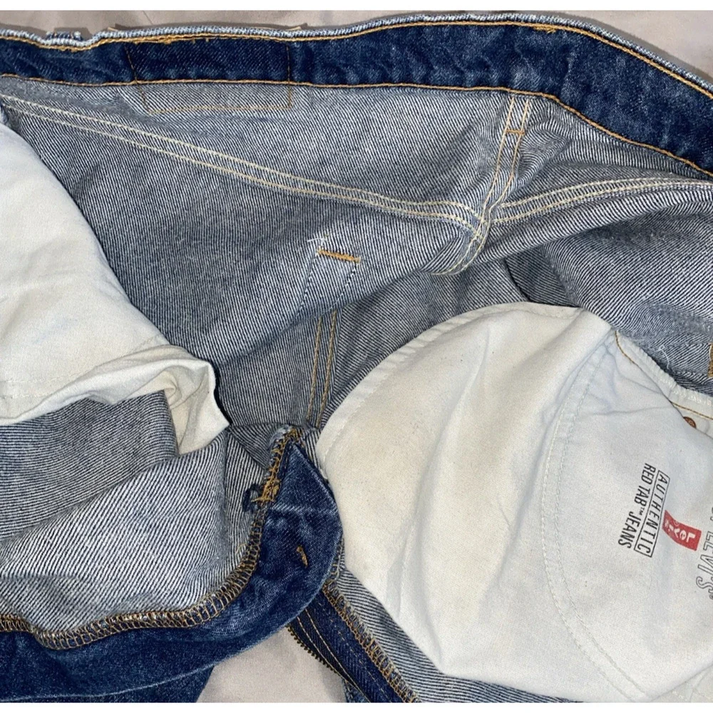VTG Levis 505 Jeans Made In USA Men 42X30 Y2K Hipster Grunge 100% COTTON